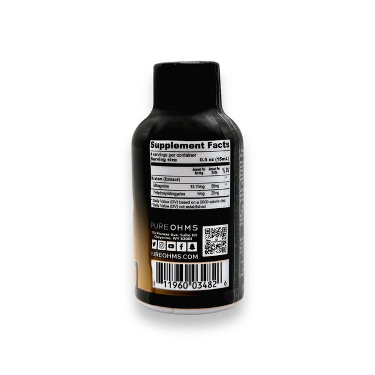 Pure OHMS Black 75mg - 7OH Liquid Extract Shot
