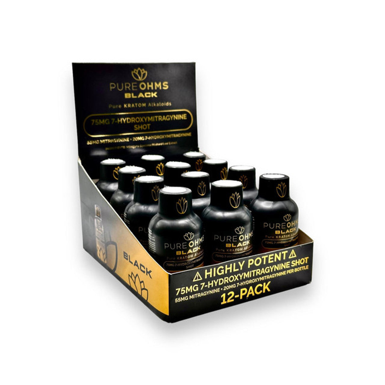 Pure OHMS Black 75mg - 7OH Liquid Extract Shot