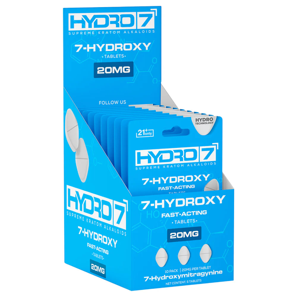 Hydro 7 - 7-Hydroxy Kratom Tablets 20mg/5ct