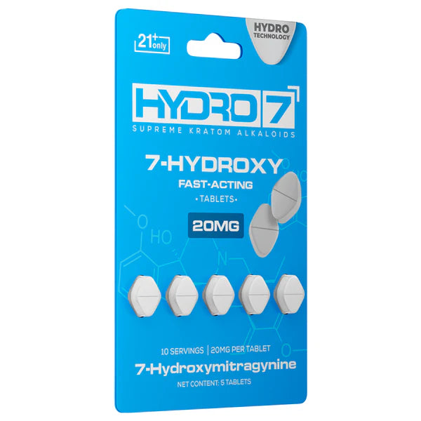 Hydro 7 - 7-Hydroxy Kratom Tablets 20mg/5ct