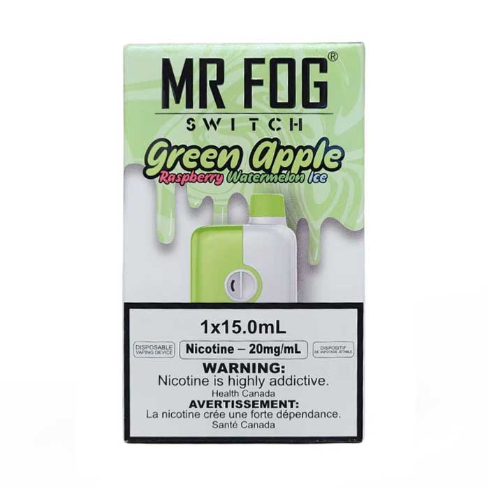 MR FOG SWITCH 5500 PUFFS RASPBERRY GREEN APPLE WATERMELON ICE