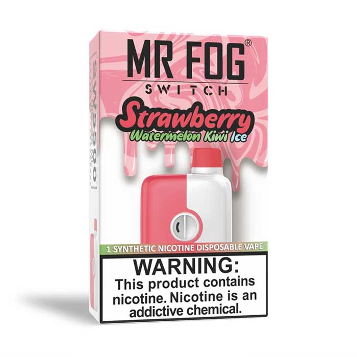 MR FOG SWITCH 5500 PUFFS STRAWBERRY WATERMELON KIWI ICE Puff Njoy MR FOG SWITCH 5500 PUFFS STRAWBERRY WATERMELON KIWI ICE Puff Njoy