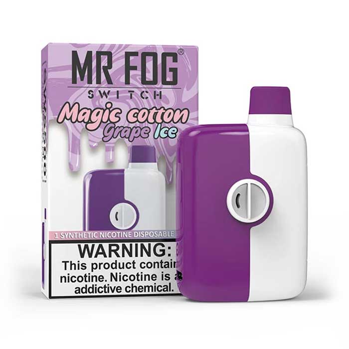 MR FOG SWITCH 5500 PUFFS MAGIC COTTON GRAPE ICE