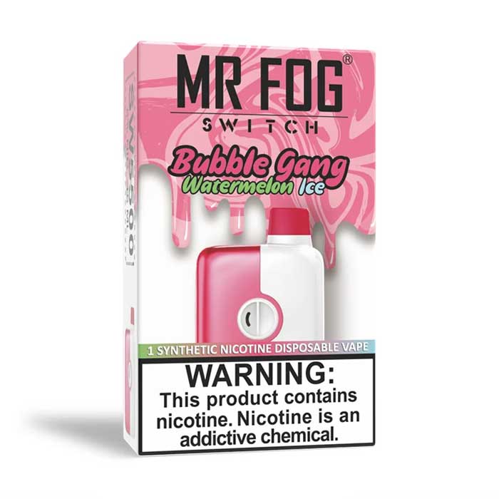 MR FOG SWITCH 5500 PUFFS WATERMELON BUBBLE GANG ICE